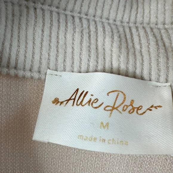 ALLIE ROSE WOMENS LONG SLEEVE CORDUROY SOFT SHACKET WITH FRINGE CREAM SZ M, - Picture 2 of 10
